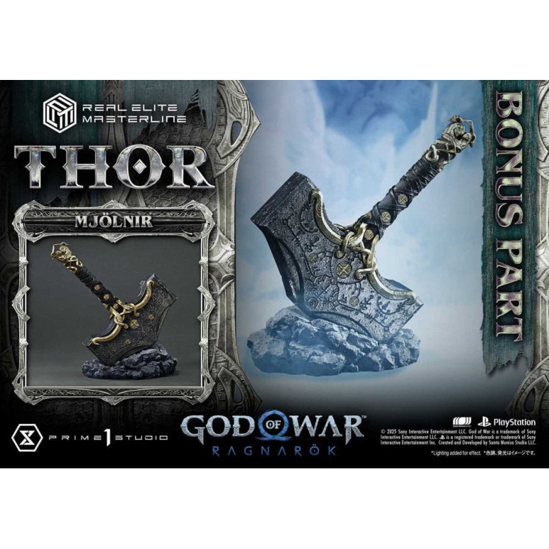 Prime 1 Studio - God of War: Ragnarok - Thor Deluxe Bonus Version - Real Elite Masterline Series 1/3