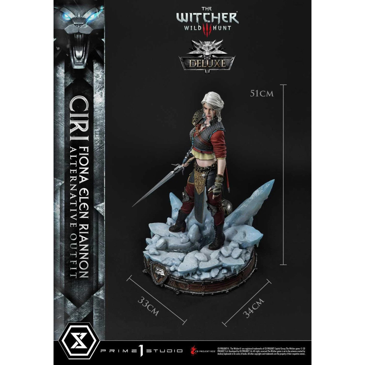 Prime 1 Studio - The Witcher 3: Wild Hunt - Ciri Fiona Elen Riannon Traje Alternativo DX Bonus Version Premium Masterline 1/4