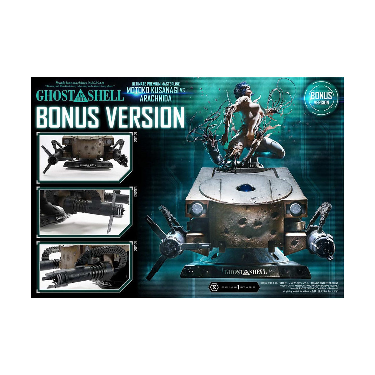 Prime 1 Studio Ghost in the Shell - Motoko Kusanagi vs Arachnida Bonus Version Ultimate Premium Masterline Series 1/4