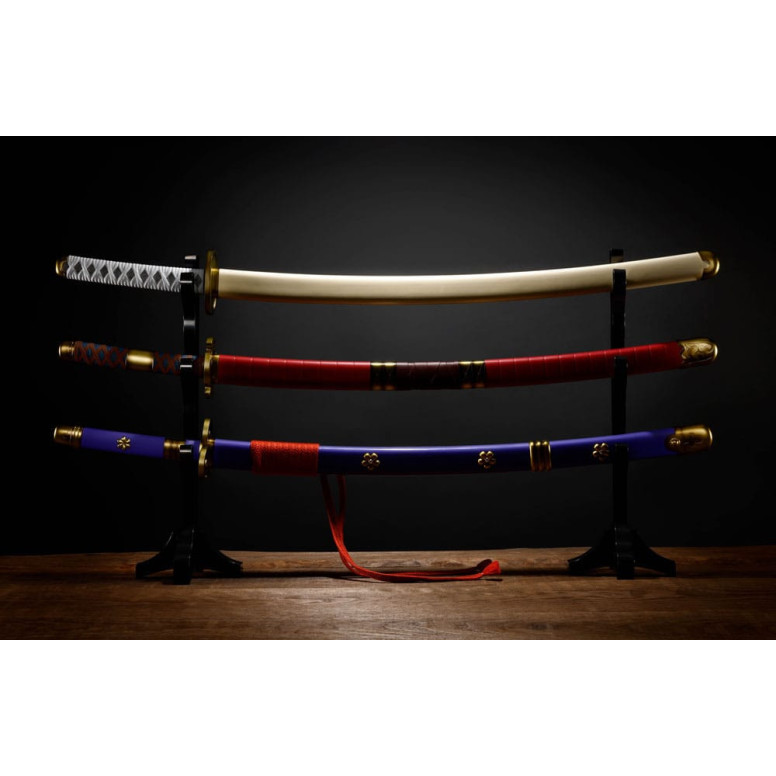 Bandai Tamashii - One Piece - Roronoa Zoro Estilo Tres Espadas Set 1/1 - Set 3 Réplicas de Espadas