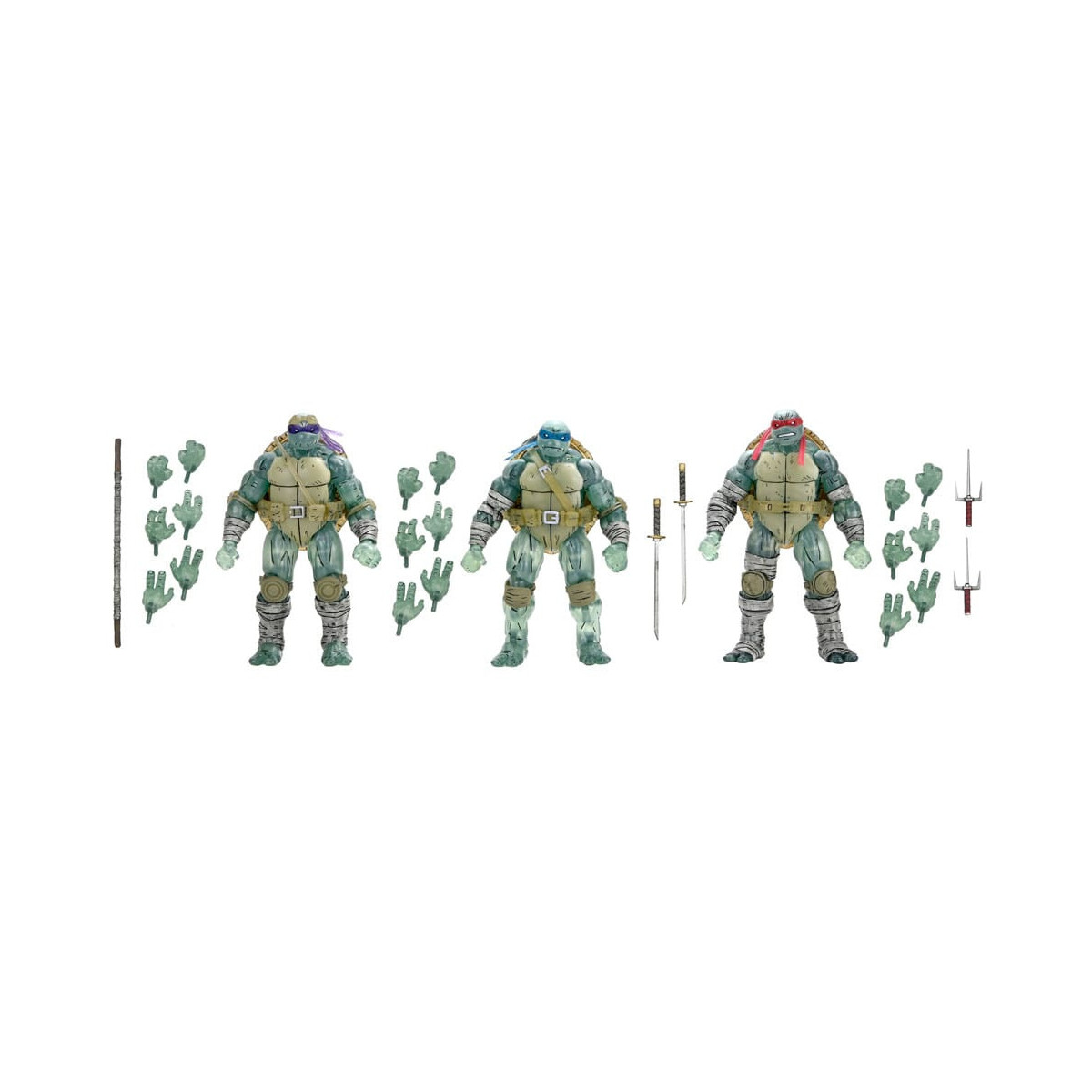 NECA - IDW Comics - Ghost Brothers 3 pack - El Último Ronin - TMNT