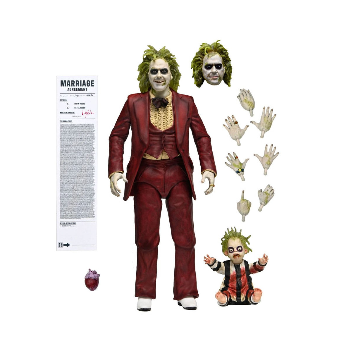 Neca Beetlejuice Beetlejuice - Esmoquin rojo definitivo Beetlejuice
