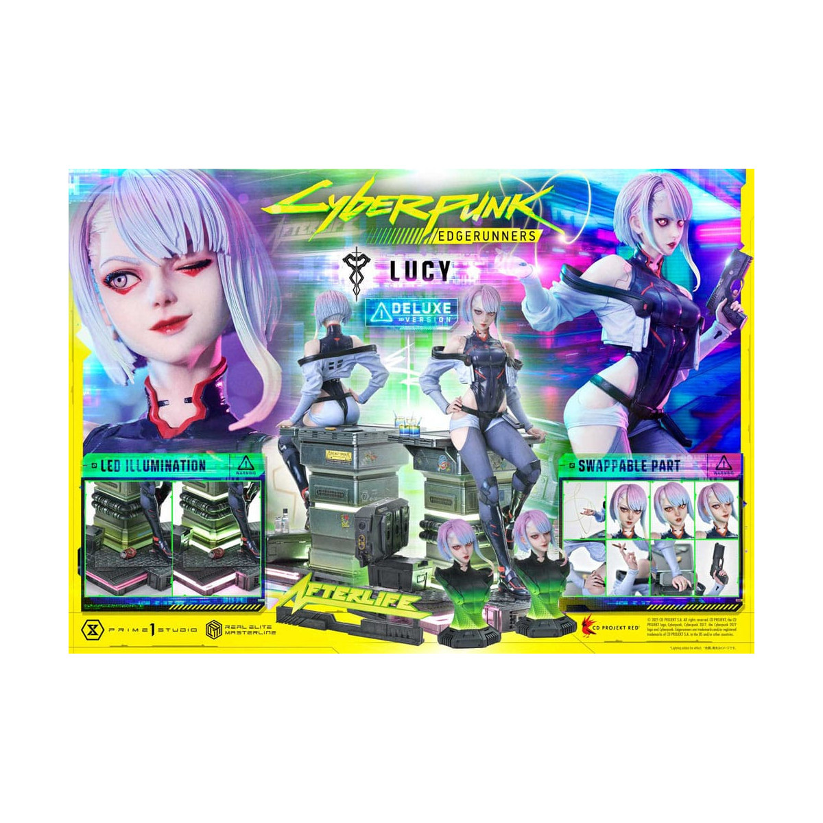 Prime 1 Studio - Cyberpunk: Edgerunners - Lucy Deluxe Versión Extra Real Elite Masterline Series 1/4