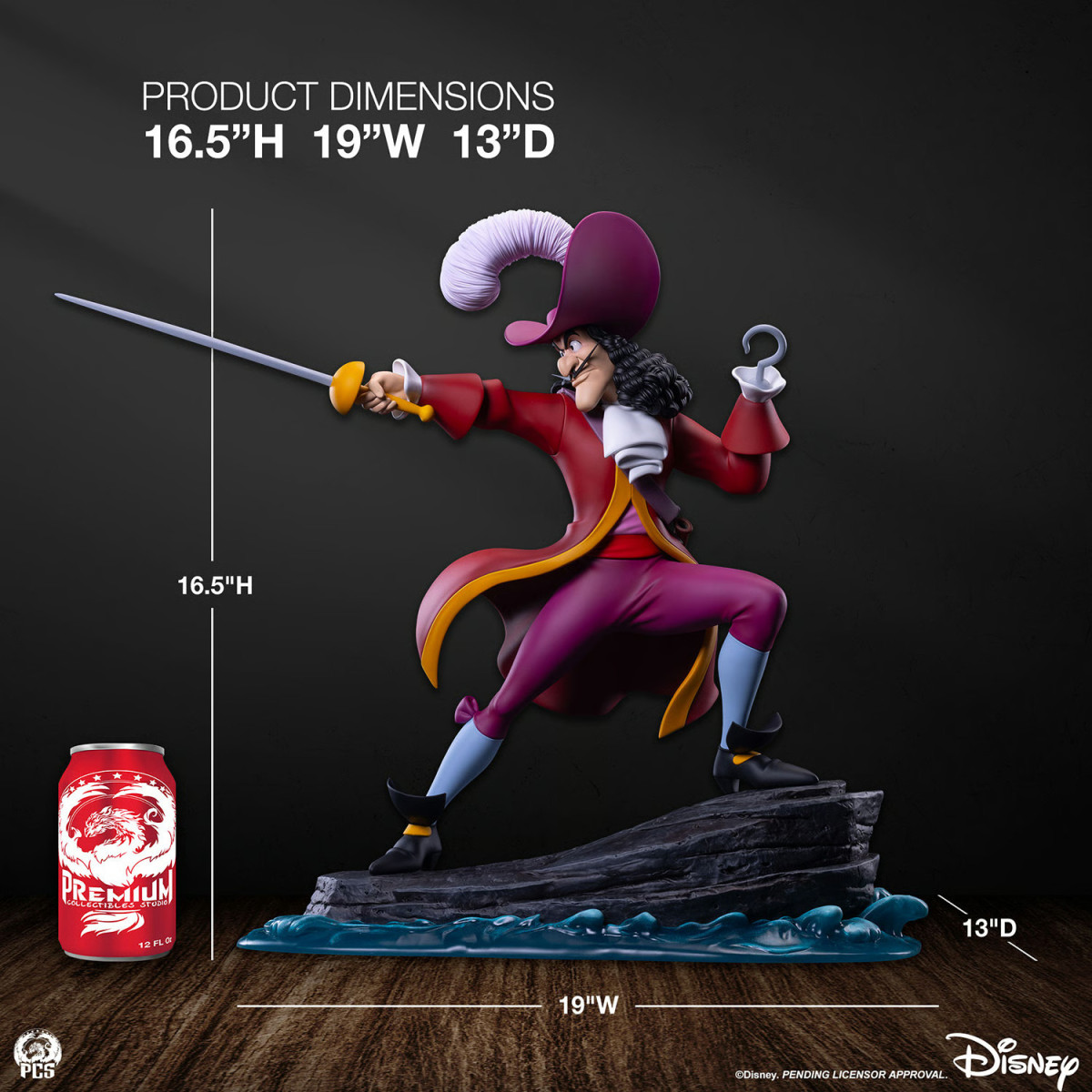 Premium Collectibles Studio PCS - Disney Capitán Garfio 1/5 - Capitán Garfio