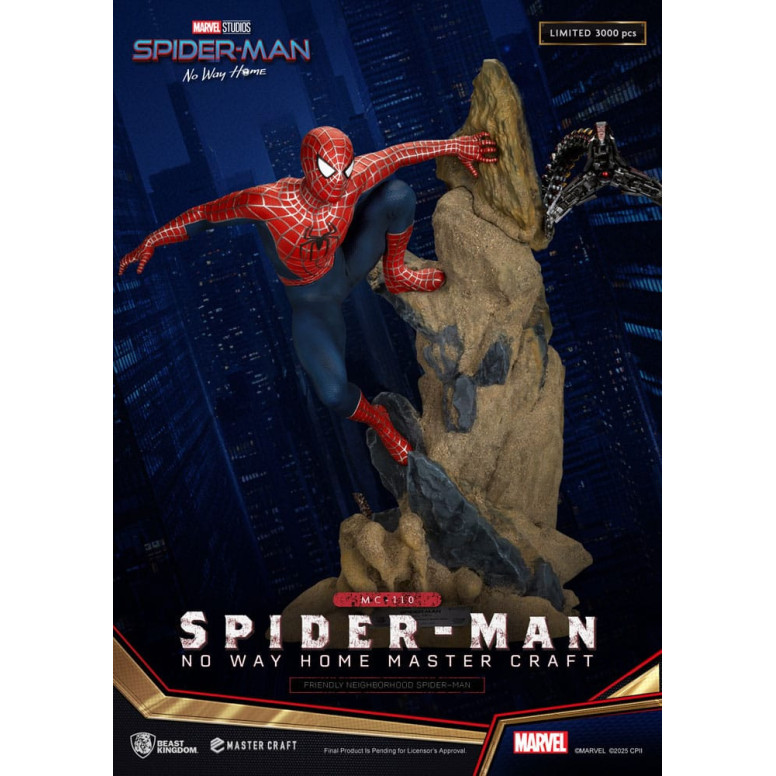 Beast Kingdom Marvel - Master Craft Friendly Neighborhood Spider-Man - Spider-Man: Sin camino a casa