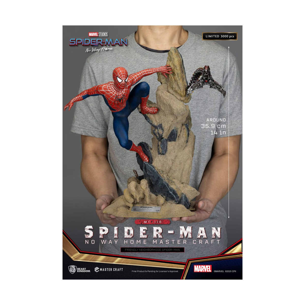 Beast Kingdom Marvel - Master Craft Friendly Neighborhood Spider-Man - Spider-Man: Sin camino a casa