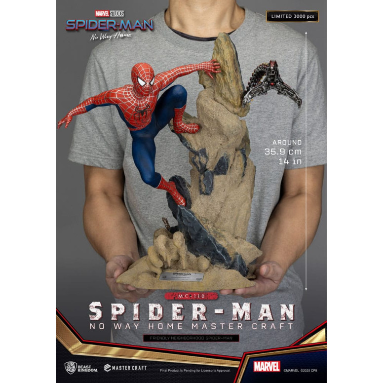 Beast Kingdom Marvel - Master Craft Friendly Neighborhood Spider-Man - Spider-Man: Sin camino a casa