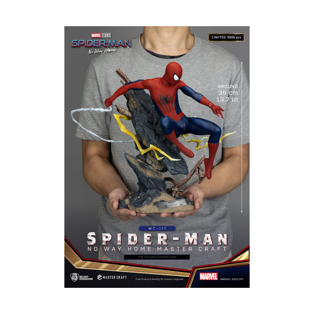 Beast Kingdom Marvel - Master Craft The Amazing Spider-Man - Spider-Man: Sin camino a casa