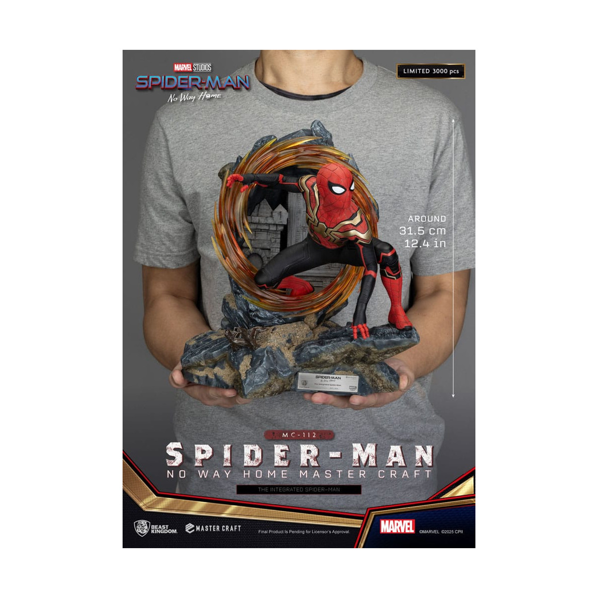 Beast Kingdom Marvel - Master Craft The Amazing Spider-Man - Spider-Man: Sin camino a casa