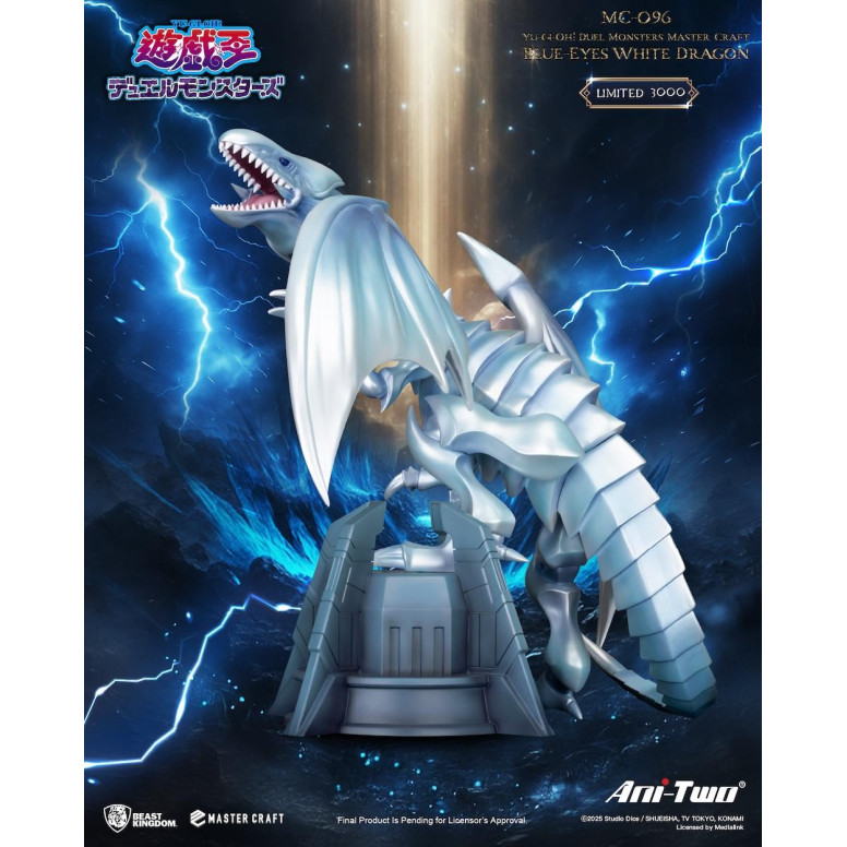 Beast Kingdom - Master Craft YU-GI-OH Duel Monsters - Dragon Blanco con ojos azules