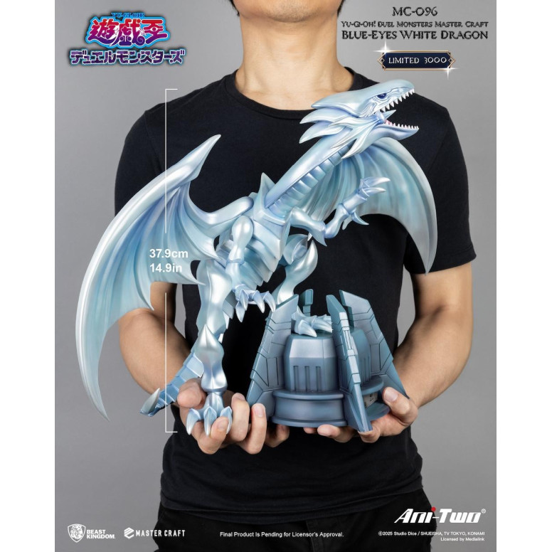 Beast Kingdom - Master Craft YU-GI-OH Duel Monsters - Dragon Blanco con ojos azules