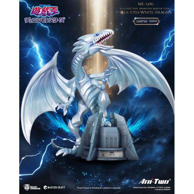 Beast Kingdom - Master Craft YU-GI-OH Duel Monsters - Dragon Blanco con ojos azules