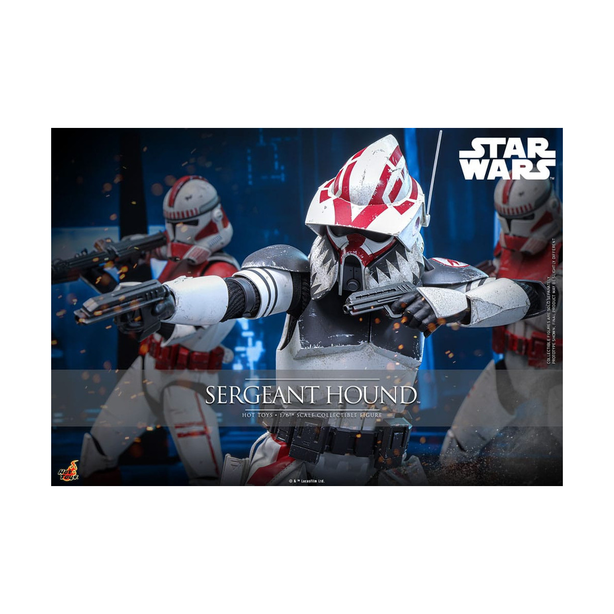 Hot Toys Star Wars - Sargento Sabueso - The Clone Wars 1/6