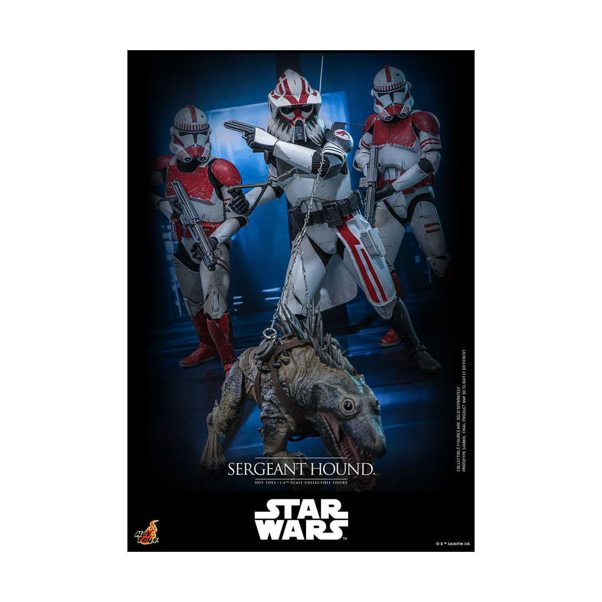 Hot Toys Star Wars - Sargento Sabueso - The Clone Wars 1/6