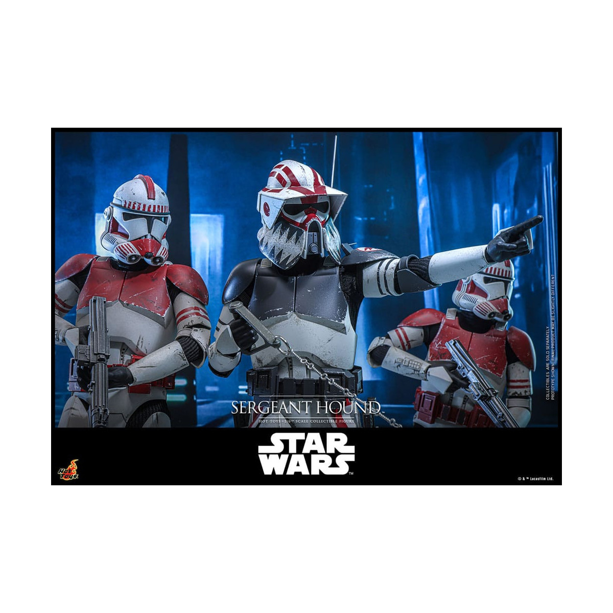 Hot Toys Star Wars - Sargento Sabueso - The Clone Wars 1/6