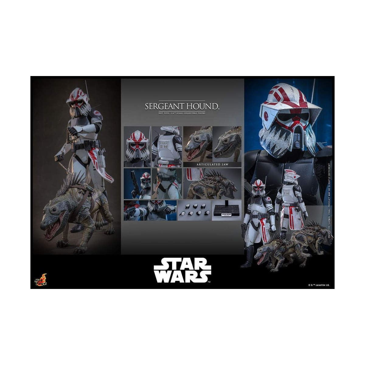 Hot Toys Star Wars - Sargento Sabueso - The Clone Wars 1/6