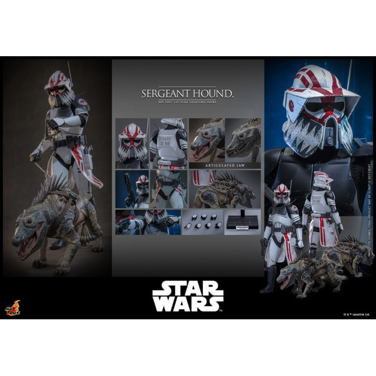Hot Toys Star Wars - Sargento Sabueso - The Clone Wars 1/6