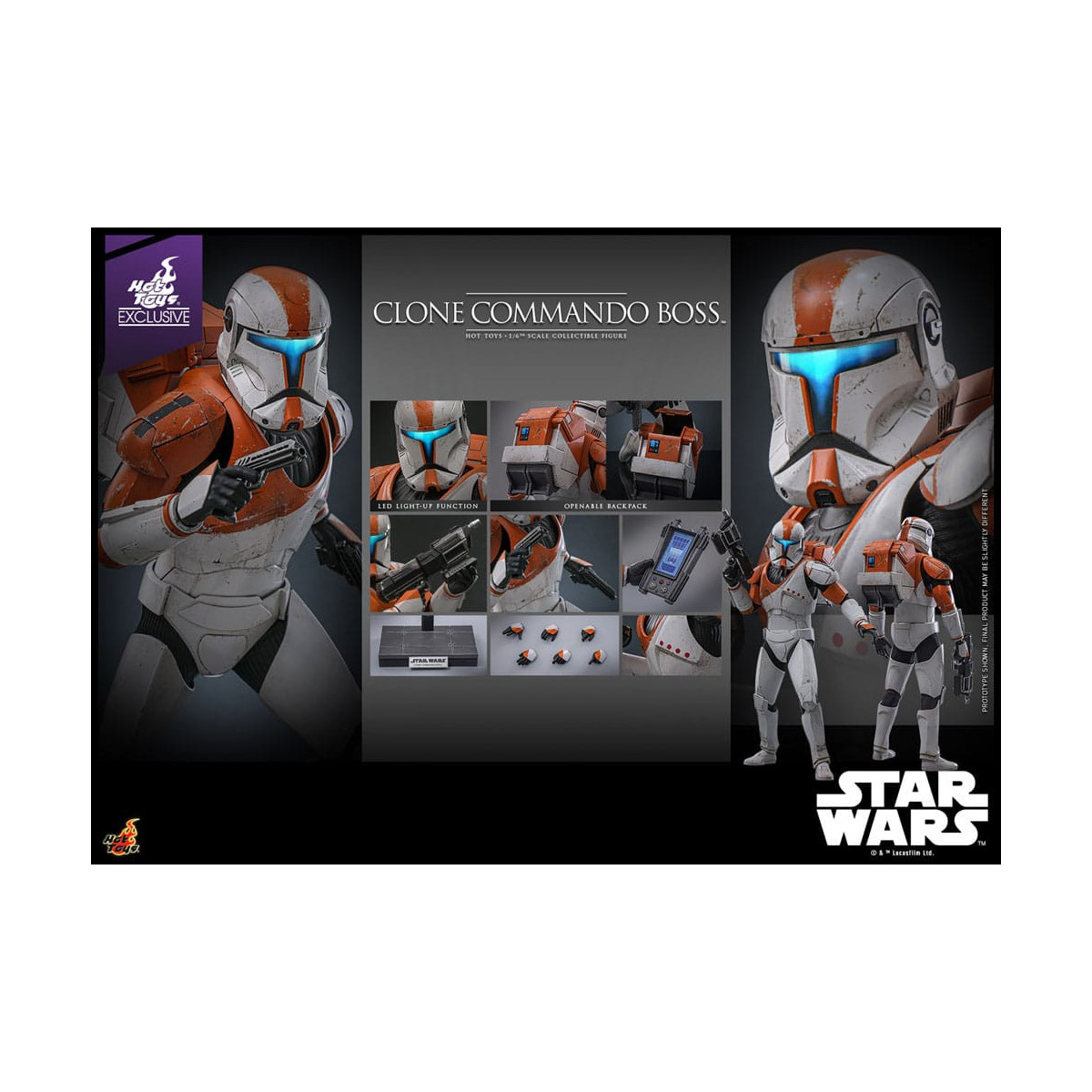 Hot Toys Star Wars - Jefe Comando Clon - The Clone Wars 1/6 TMS151