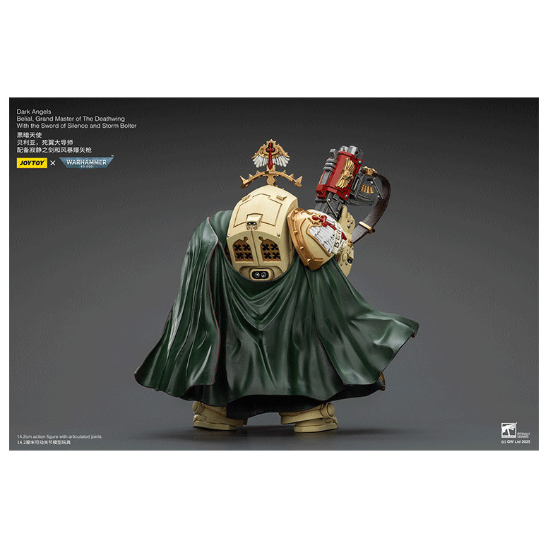 JoyToy Space Marines - Dark Angels - Belial, Gran Maestro de los Alamuerte con la Espada del Silencio y el Proyectil de Tormenta
