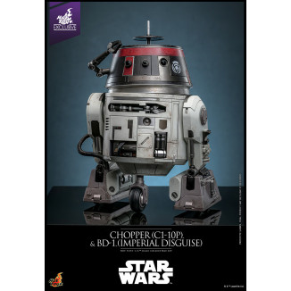 Hot Toys Star Wars - Chopper (C1-10P) & BD-1 (Imperial Disguise) - Rebels Hot Toys Exclusivo