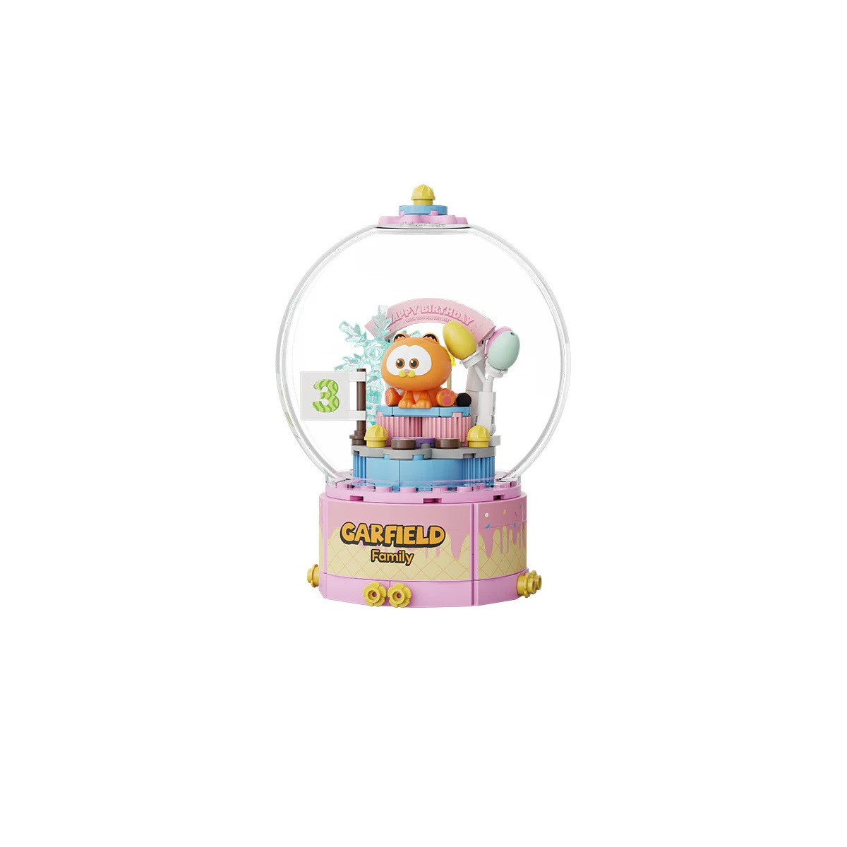 Pantasy - Garfield Serie Bola de Cristal - Garfield Birthday Cake (set to build)
