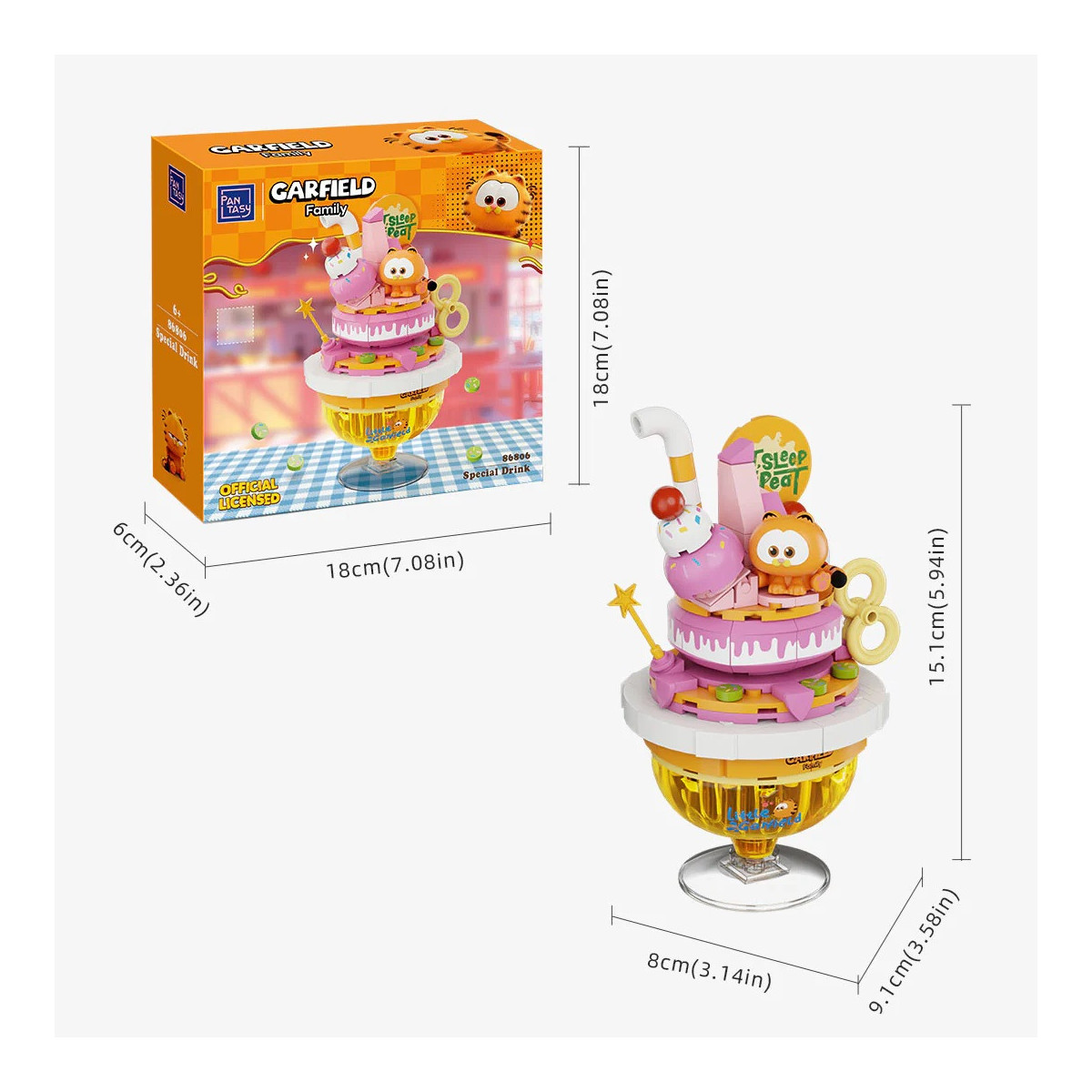 Pantasy - Garfield Foodie Series - Garfield Bebida especial (set a build)