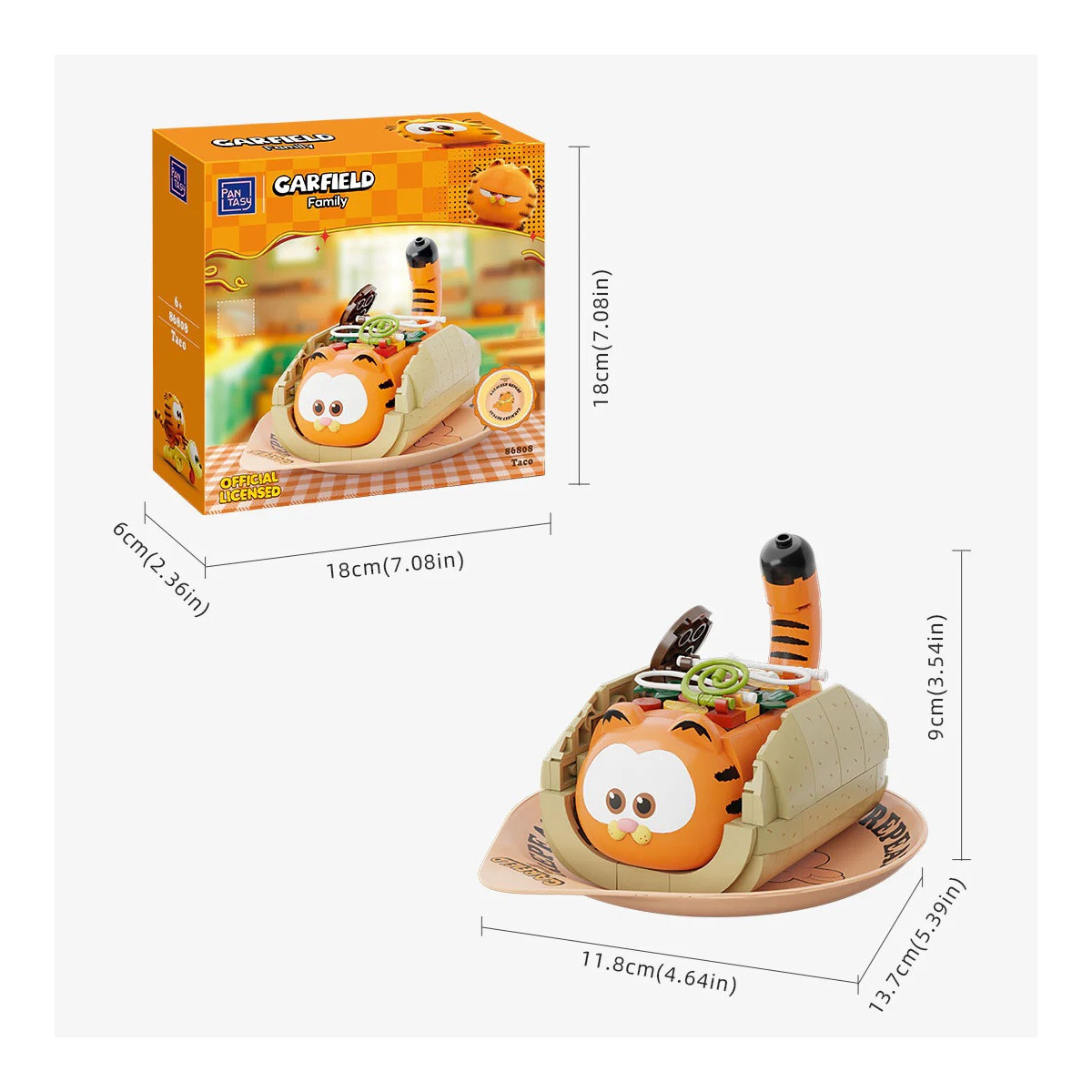 Pantasy - Garfield Foodie Series - Garfield Taco (set to build)
