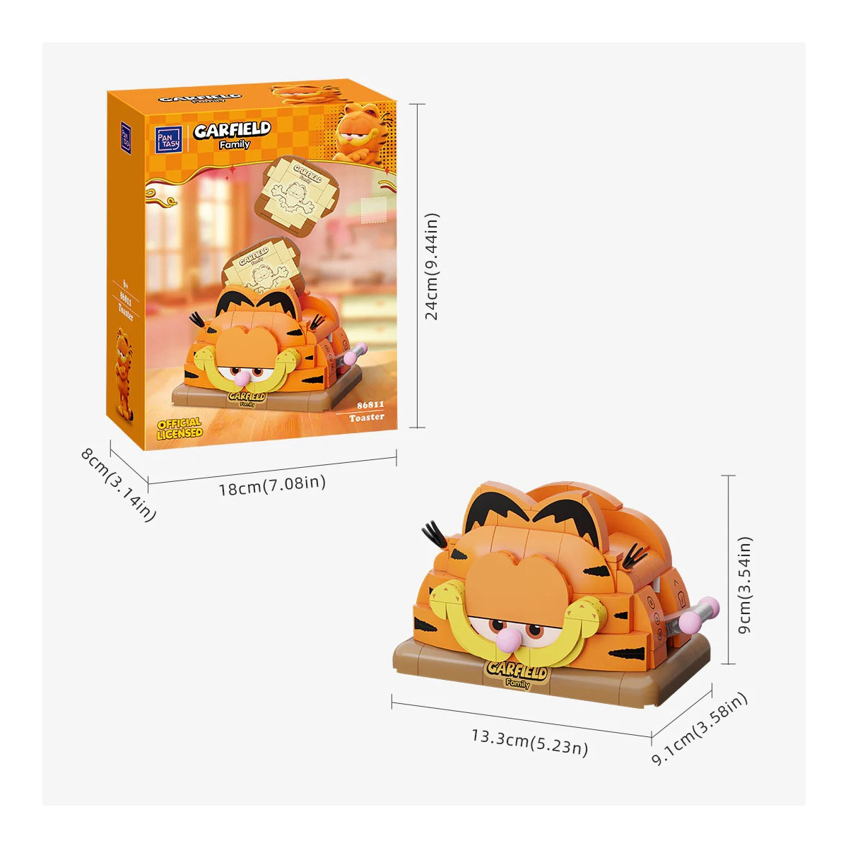 Pantasy - Garfield Fantastic Machines Series - Garfield Tostadora (set a construire)