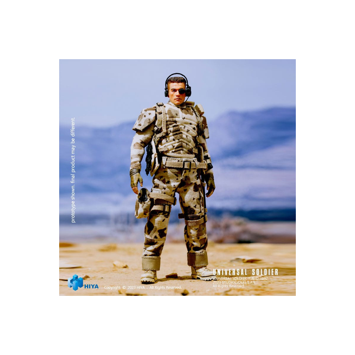 HIYA TOYS - Exquisite Super Series 1/12 - Soldado Universal (1992) Andrew Scott figura de acción