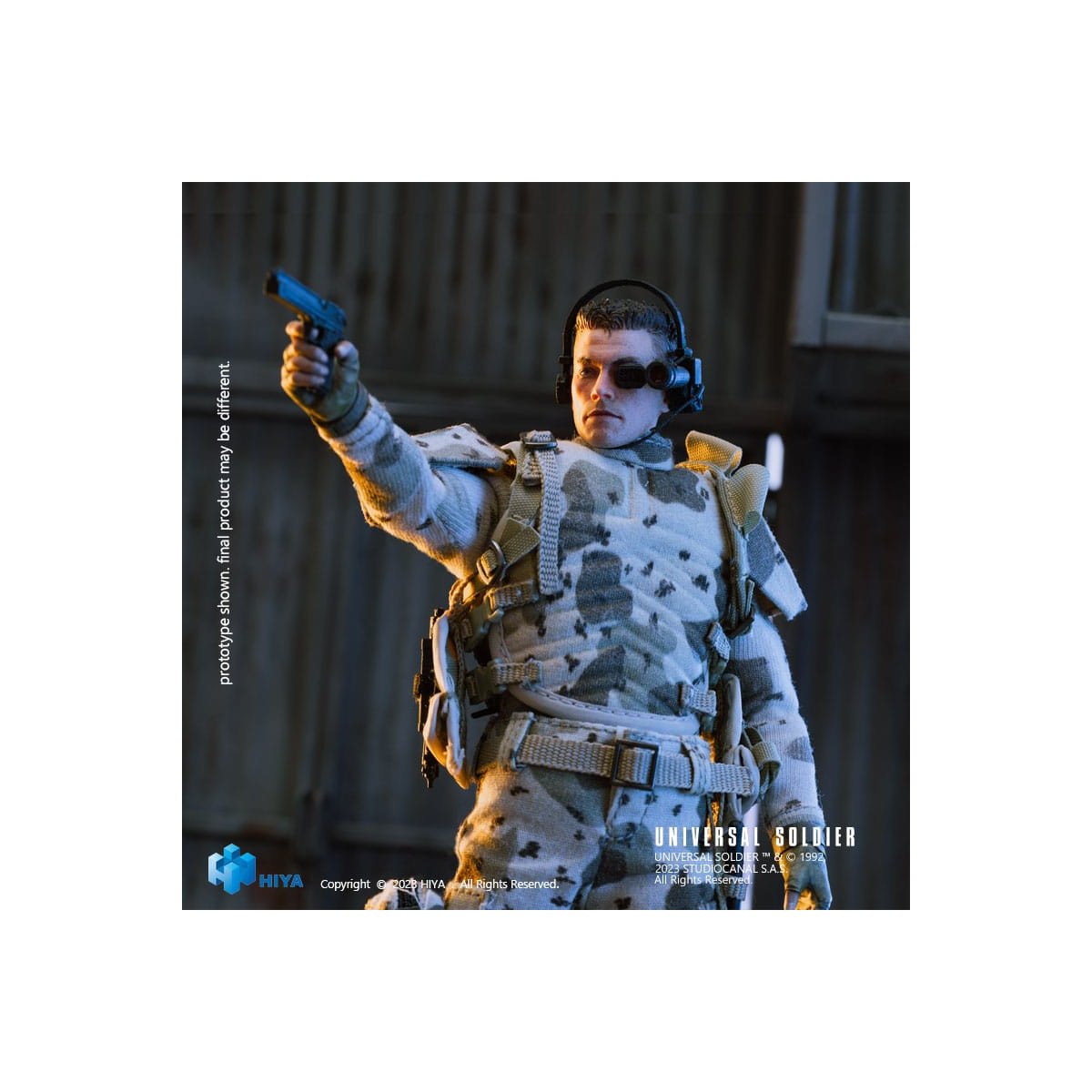 HIYA TOYS - Exquisite Super Series 1/12 - Soldado Universal (1992) Andrew Scott figura de acción