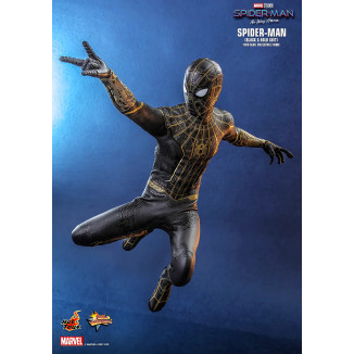  Hot Toys Marvel's Spider-Man: No Way Home figura de acción Movie Masterpiece 1/6 Spider-Man (Black & Gold Suit) Figura de acció