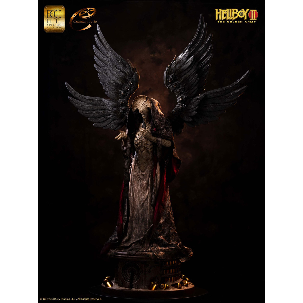 ECC Hellboy II: Las malditas Legiones de Oro estatuilla Modelo 1/3 Ángel de la Muerte 136 cm