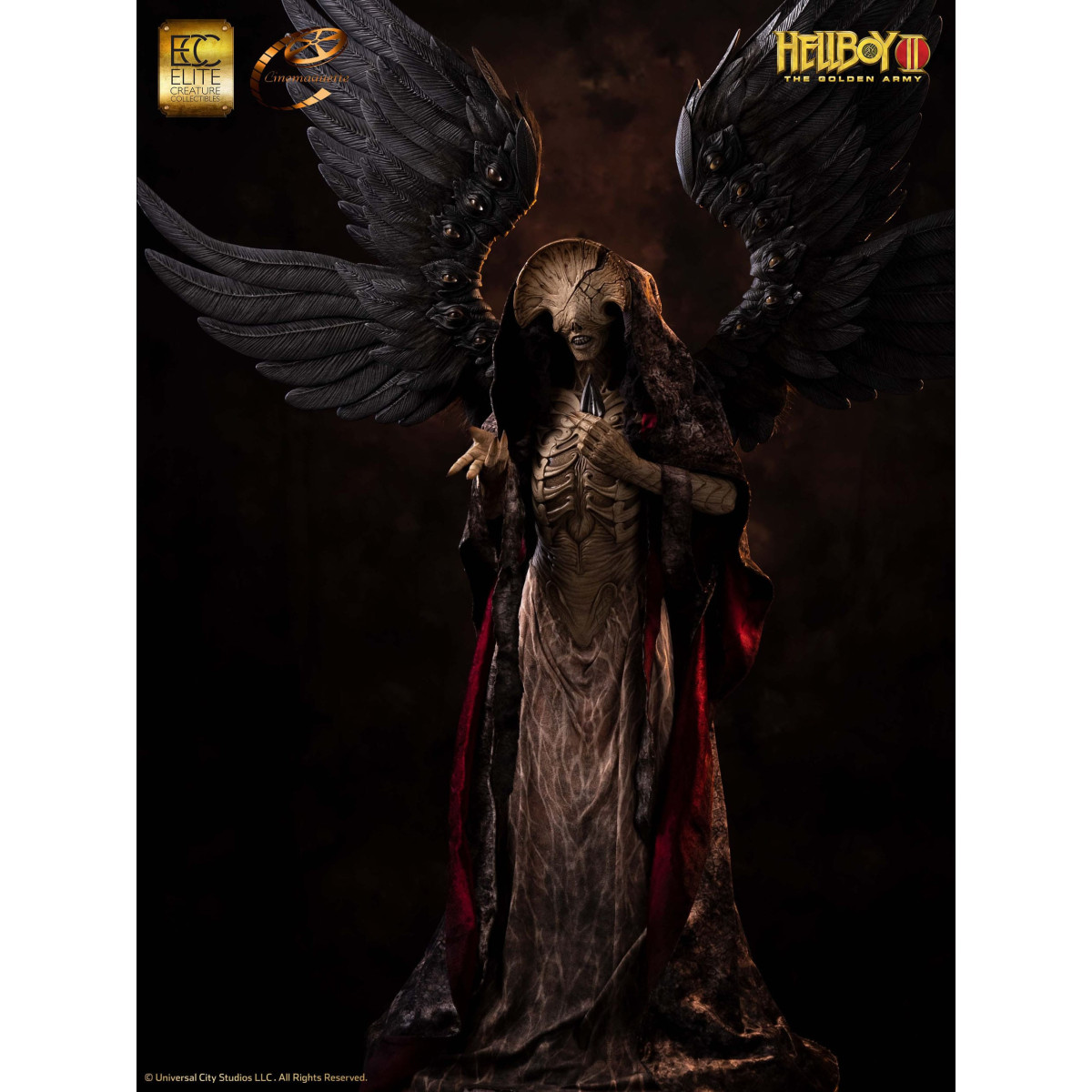 ECC Hellboy II: Las malditas Legiones de Oro estatuilla Modelo 1/3 Ángel de la Muerte 136 cm