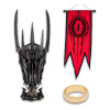 United Cutlery - El Señor de los Anillos Réplica Colección del Museo 1/1 Casco de guerra de Sauron