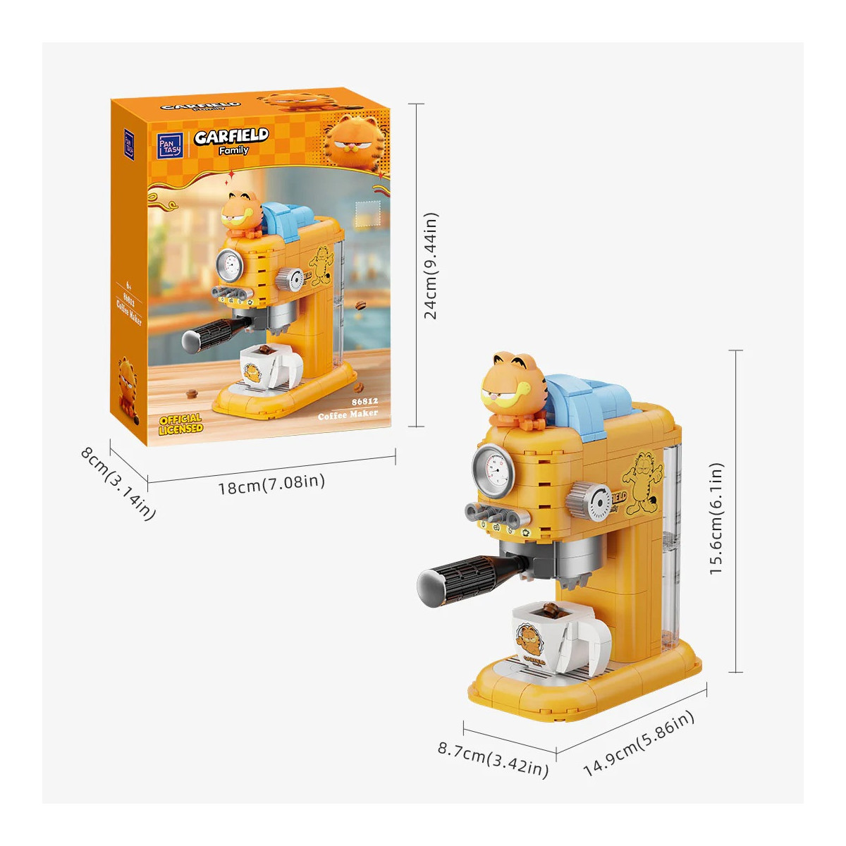 Pantasy - Garfield Fantastic Machines Series - Garfield Máquina de café (set to build)