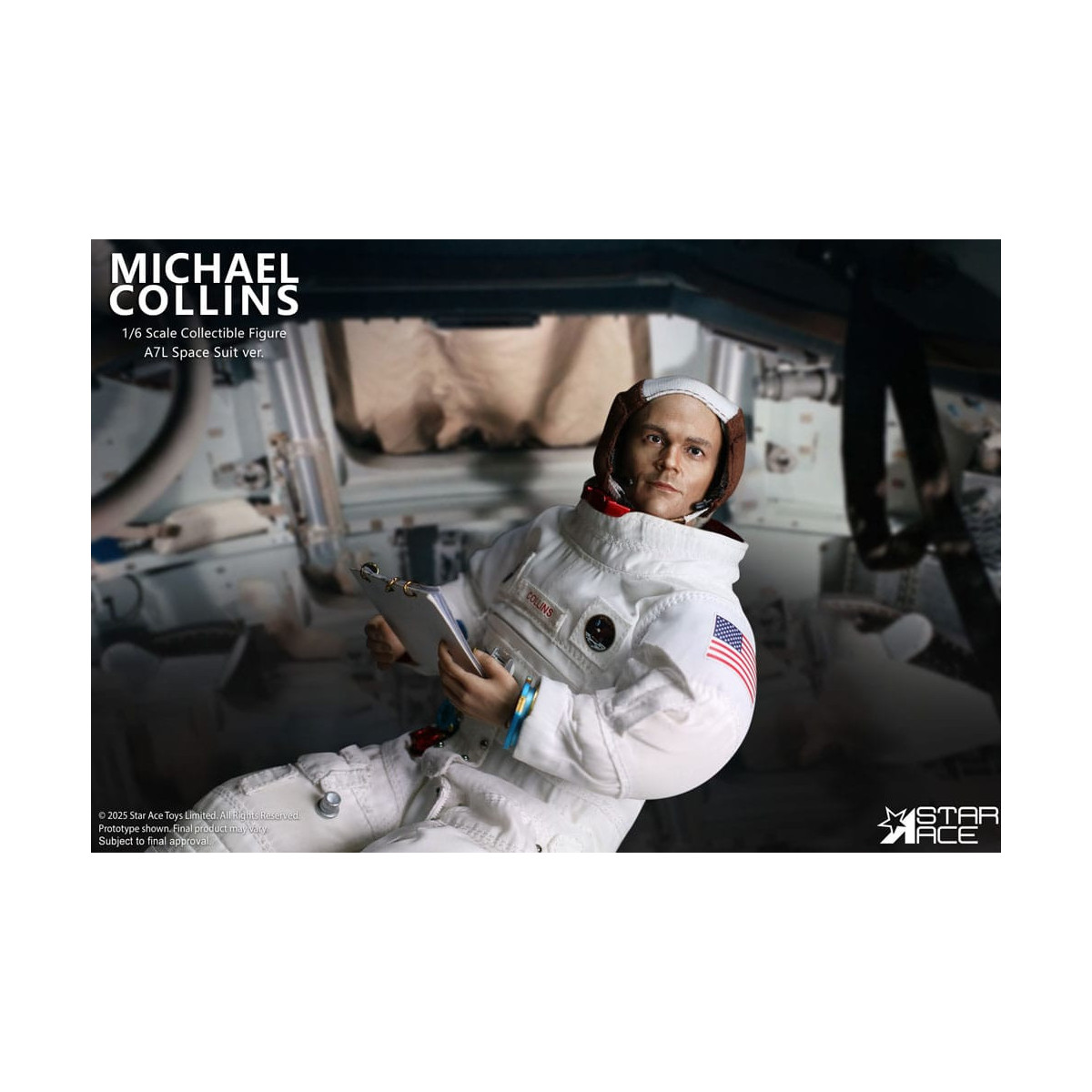 Star Ace - Apolo 11 - Michael Collins 1/6
