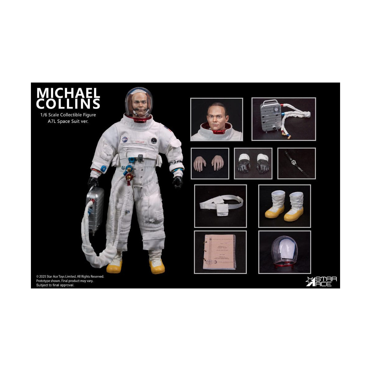 Star Ace - Apolo 11 - Michael Collins 1/6