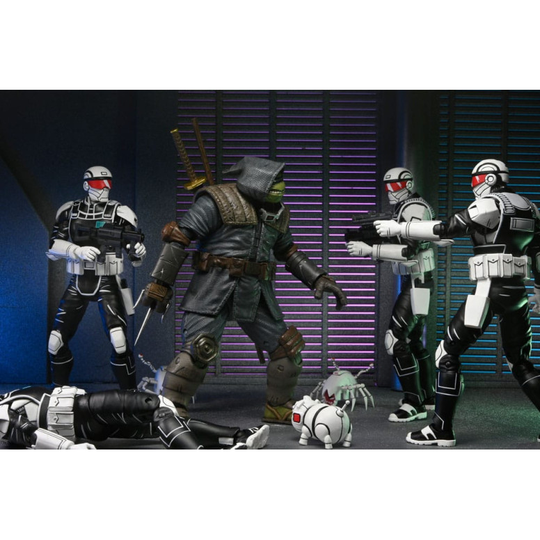 NECA - IDW Comics - Comando Synja con Mousers - El Último Ronin - TMNT