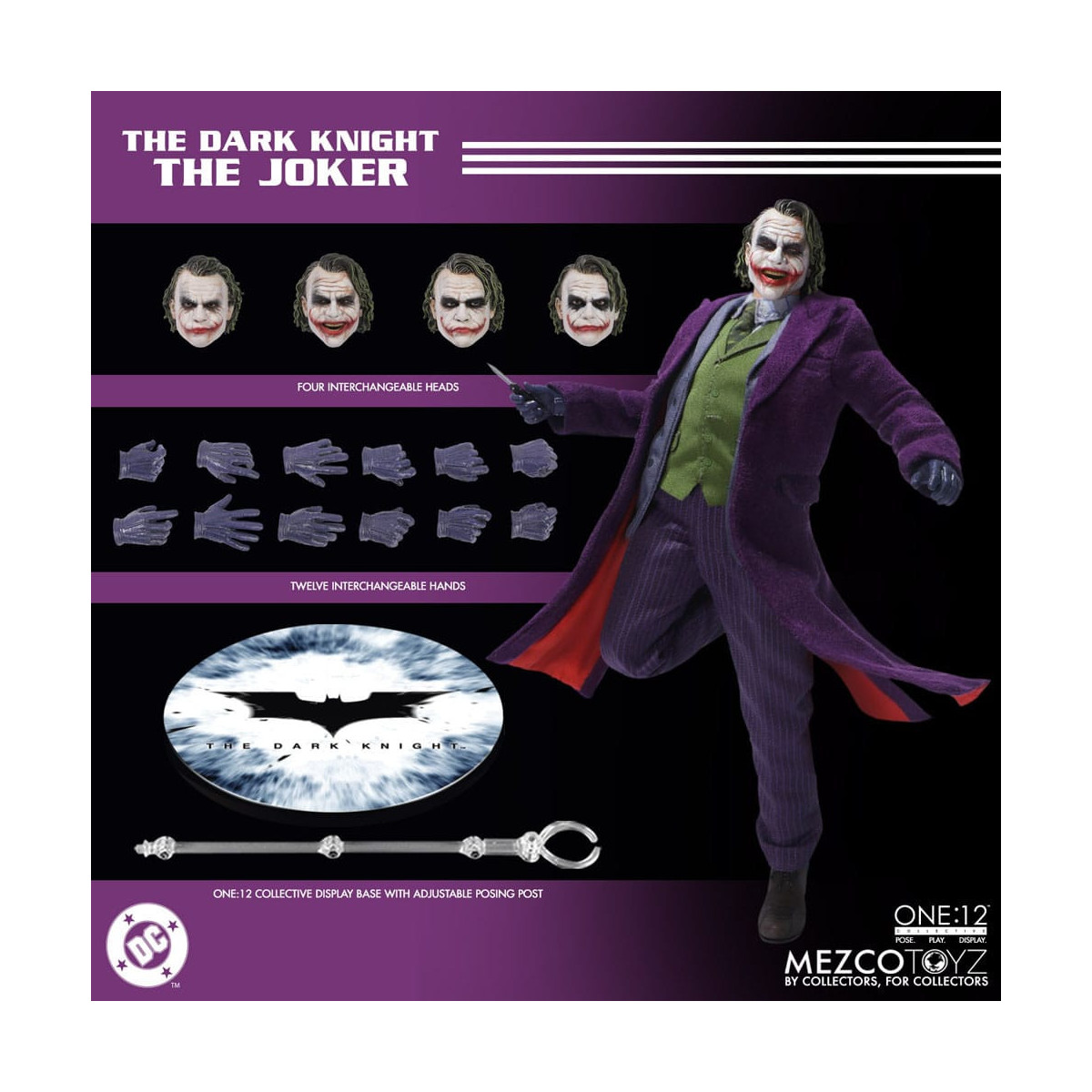 Mezco One 12 - Batman El Caballero Oscuro - El Joker - DC Comics