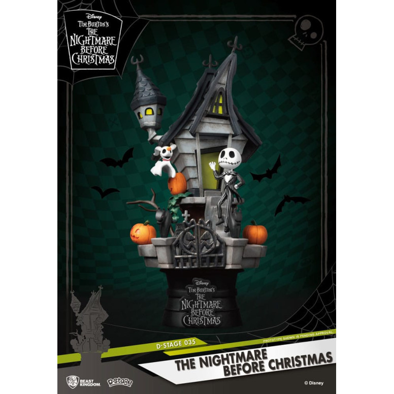 Beast Kingdom Disney - La casa encantada de Jack D-Stage - La curiosa Navidad del Sr. Jack