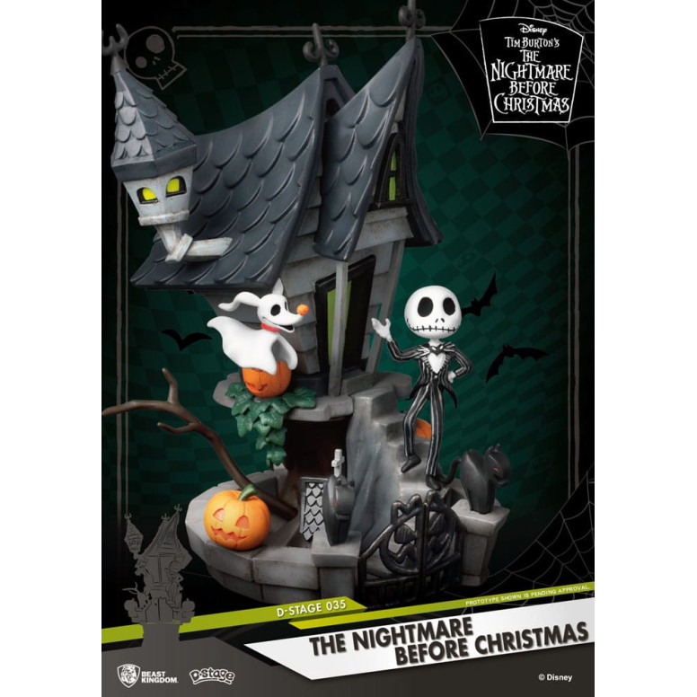 Beast Kingdom Disney - La casa encantada de Jack D-Stage - La curiosa Navidad del Sr. Jack