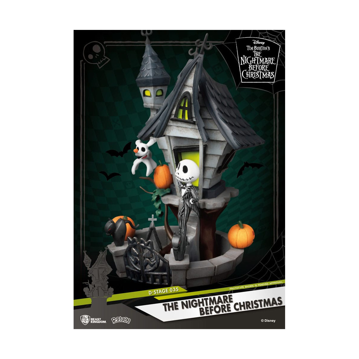 Beast Kingdom Disney - La casa encantada de Jack D-Stage - La curiosa Navidad del Sr. Jack