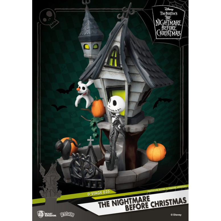 Beast Kingdom Disney - La casa encantada de Jack D-Stage - La curiosa Navidad del Sr. Jack