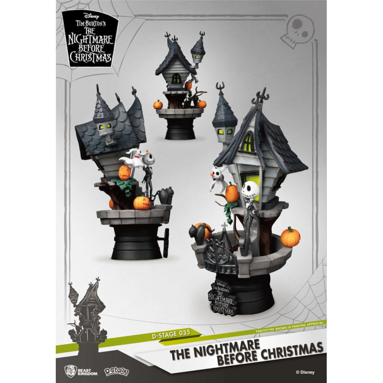 Beast Kingdom Disney - La casa encantada de Jack D-Stage - La curiosa Navidad del Sr. Jack