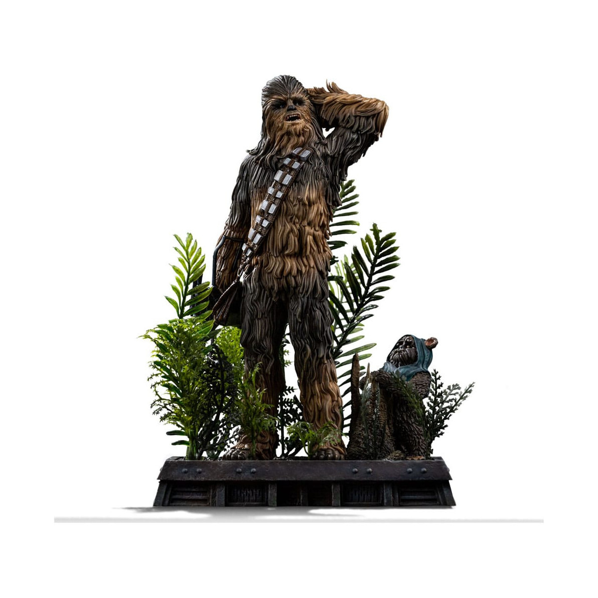 Iron Studios Star Wars - Chewbacca y Tokkat Arte Escala 1/10 - El Retorno del Jedi