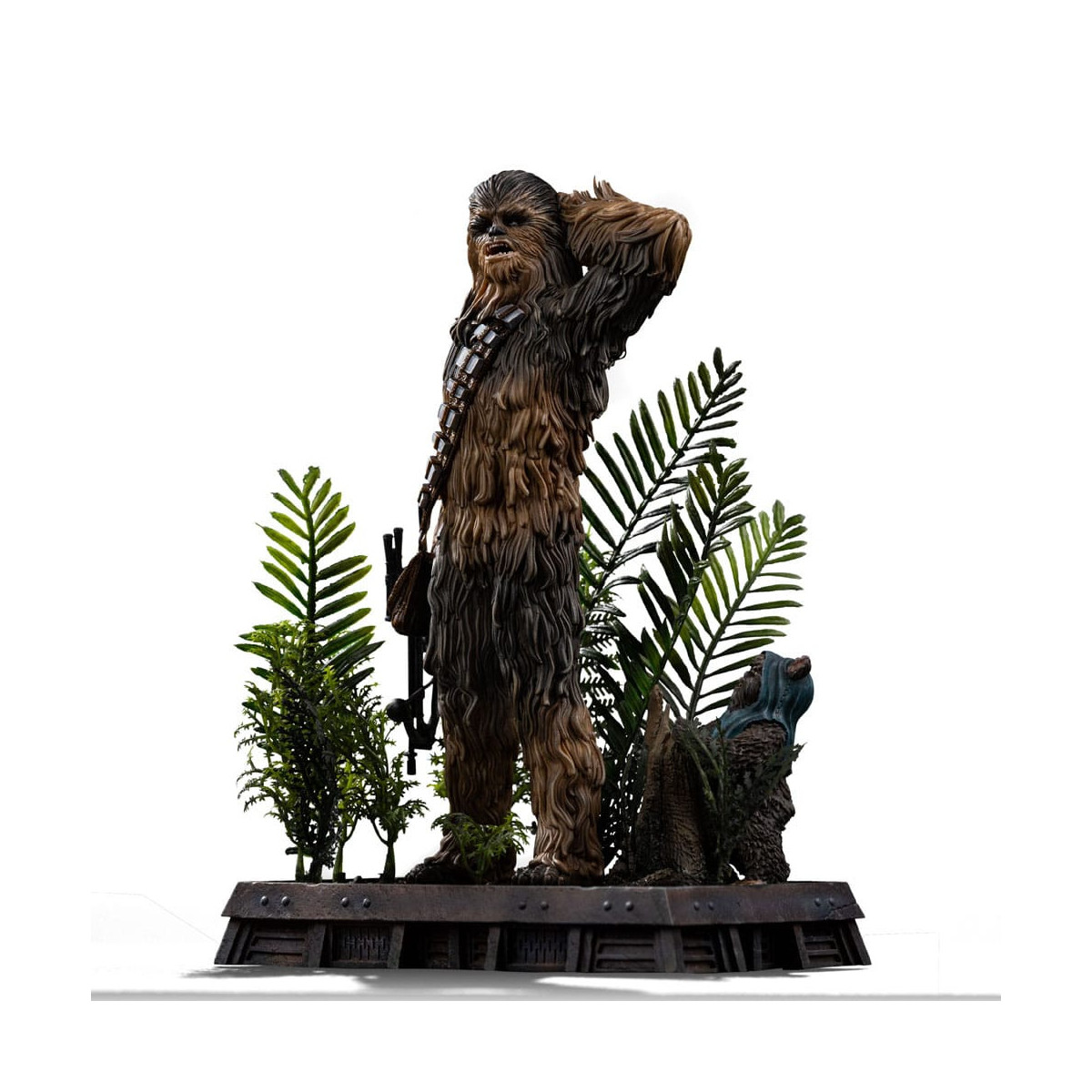 Iron Studios Star Wars - Chewbacca y Tokkat Arte Escala 1/10 - El Retorno del Jedi