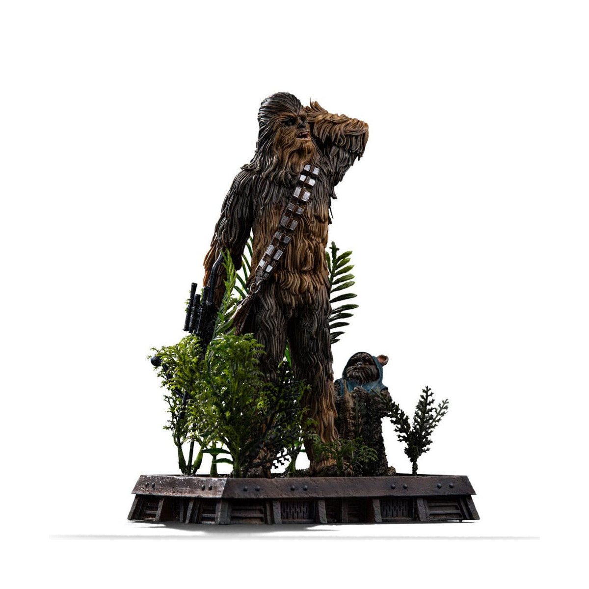 Iron Studios Star Wars - Chewbacca y Tokkat Arte Escala 1/10 - El Retorno del Jedi