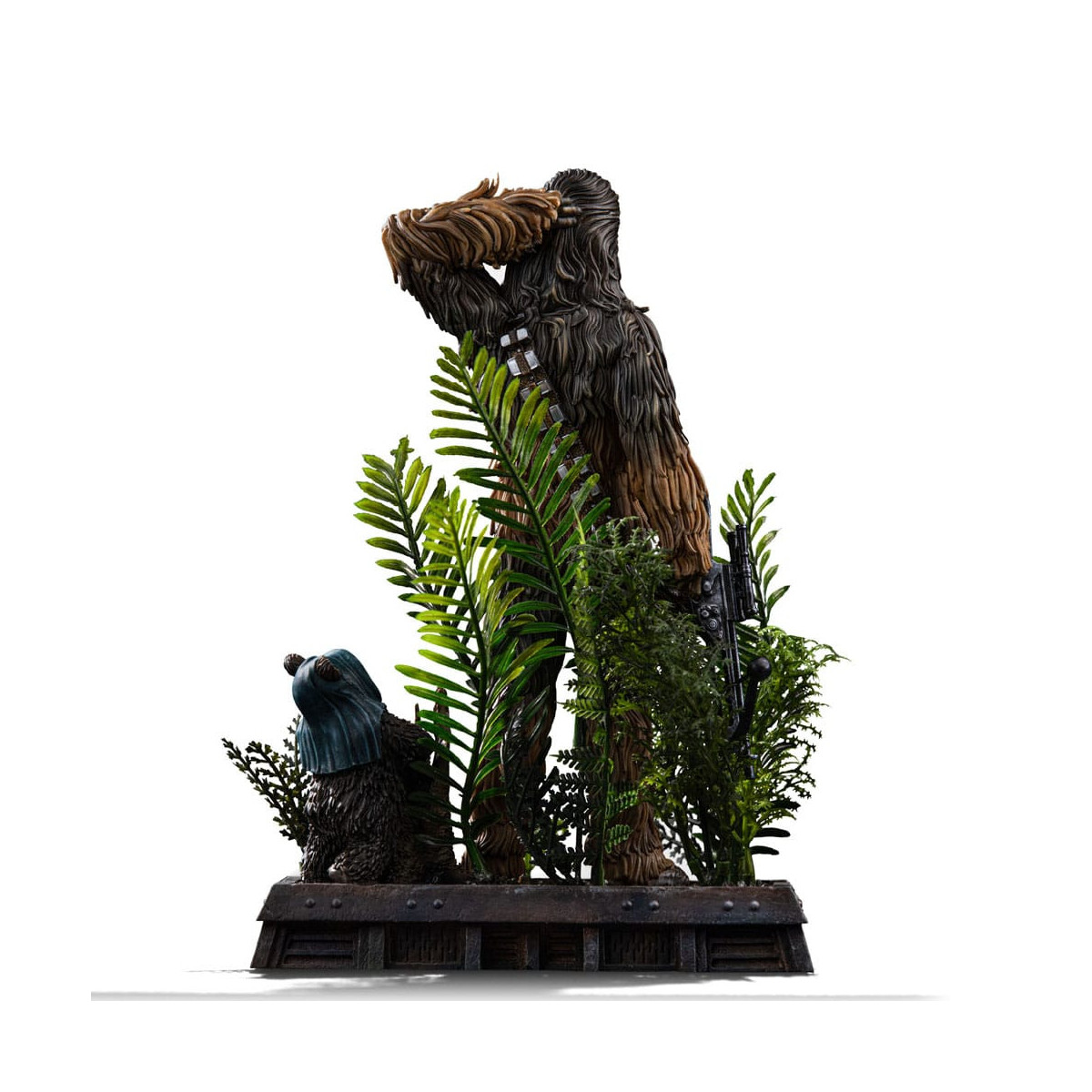 Iron Studios Star Wars - Chewbacca y Tokkat Arte Escala 1/10 - El Retorno del Jedi