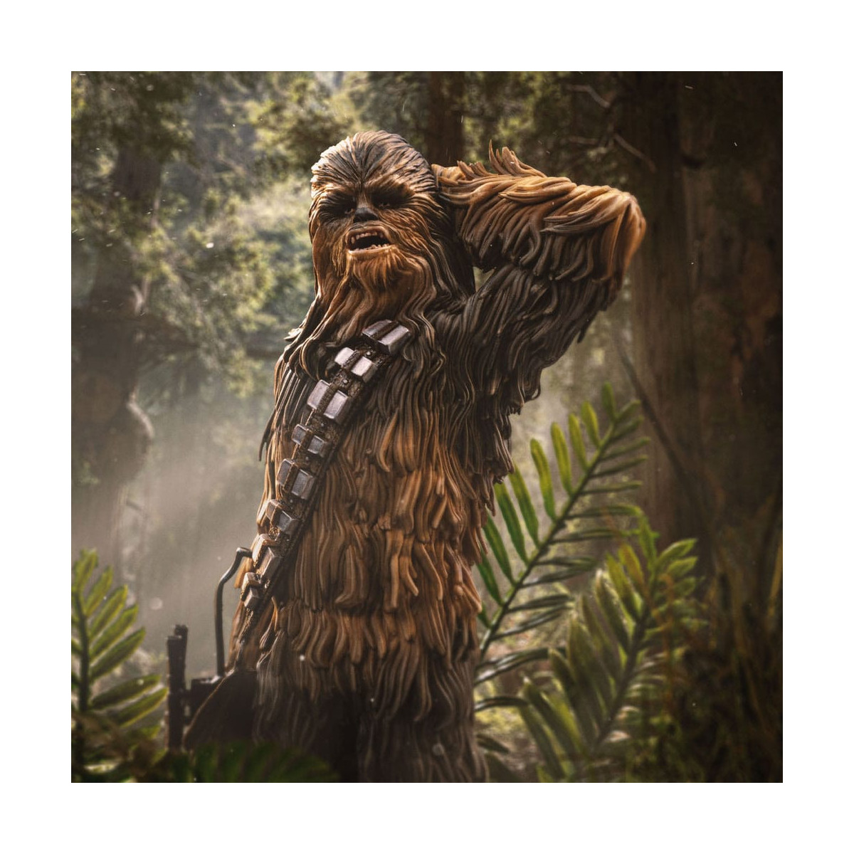Iron Studios Star Wars - Chewbacca y Tokkat Arte Escala 1/10 - El Retorno del Jedi