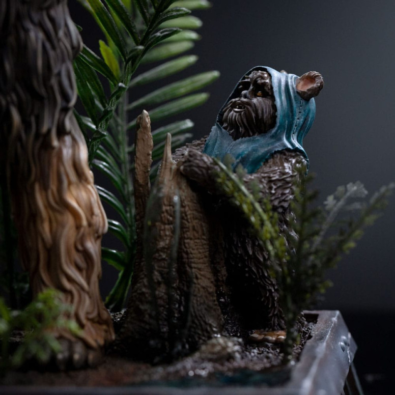 Iron Studios Star Wars - Chewbacca y Tokkat Arte Escala 1/10 - El Retorno del Jedi